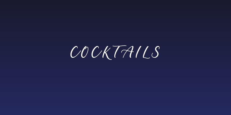 Cocktails Social Header