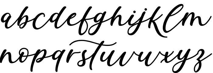 Cocktails Font LOWERCASE