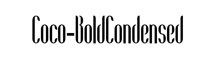 Coco-BoldCondensed Font