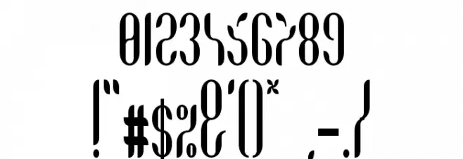 Coco-BoldCondensed Font OTHER CHARS