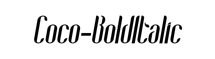Coco-BoldItalic  Frei Schriftart Herunterladen