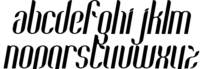 Coco-BoldItalic Font LOWERCASE