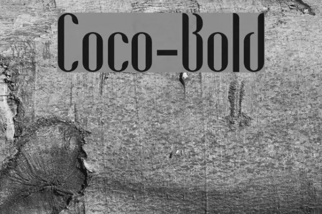Coco-Bold Font examples