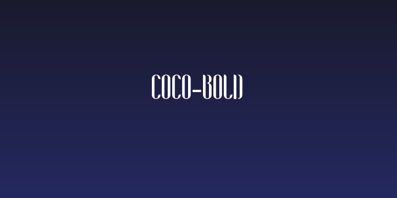 Coco-Bold Social Header