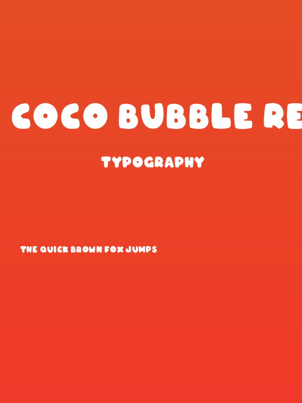 Coco Bubble Regular Poster