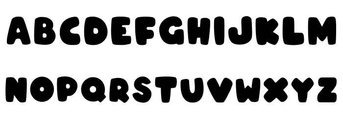 Coco Bubble Regular Font LOWERCASE
