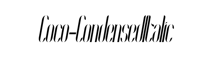 Coco-CondensedItalic  لخطوط تنزيل