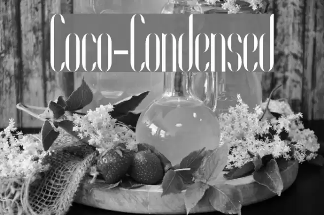 Coco-Condensed Font examples