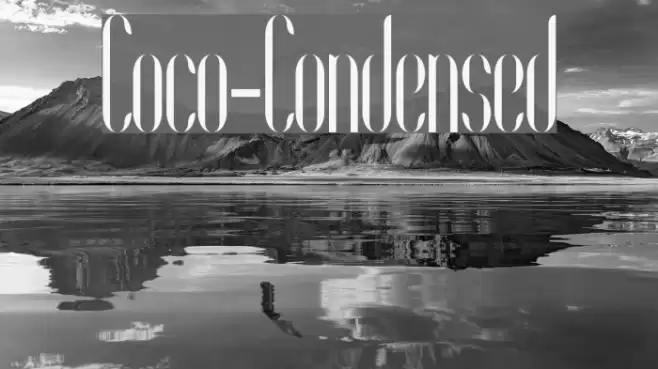 Coco-Condensed Font examples