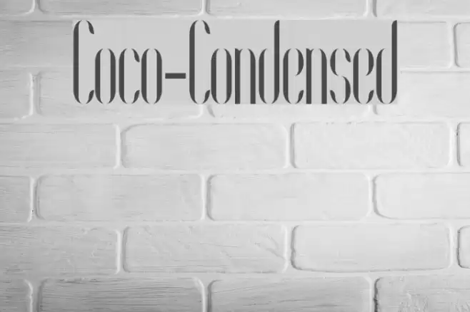 Coco-Condensed Font examples