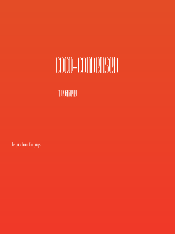 Coco-Condensed Poster