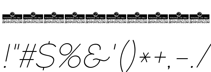 Coco Gothic Alternate UltLt Ita Font OTHER CHARS