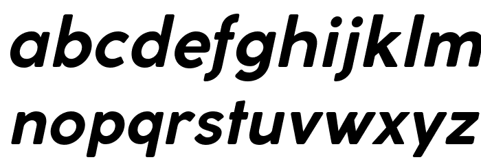 Coco Gothic Bold Italic Font LOWERCASE