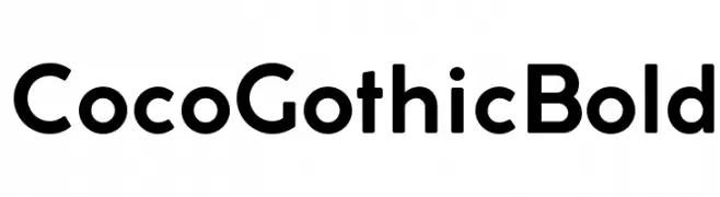 Coco Gothic Bold  font caratteri gratis