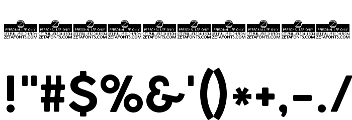 Coco Gothic Bold Font OTHER CHARS