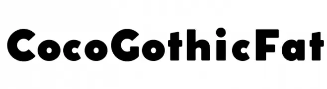Coco Gothic Fat  font caratteri gratis