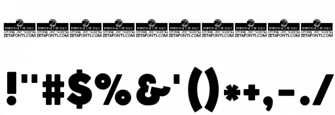 Coco Gothic Fat Font OTHER CHARS