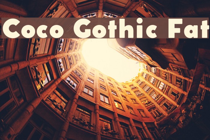 Coco Gothic Fat Font examples