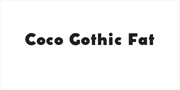 Coco Gothic Fat Logo