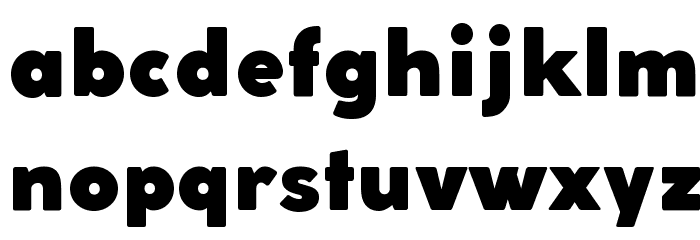 Coco Gothic Fat Font LOWERCASE