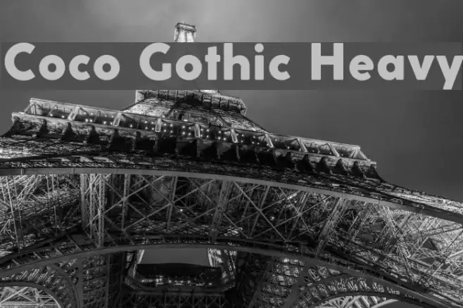 Coco Gothic Heavy Font examples