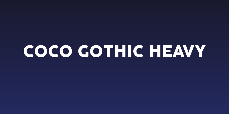 Coco Gothic Heavy Social Header