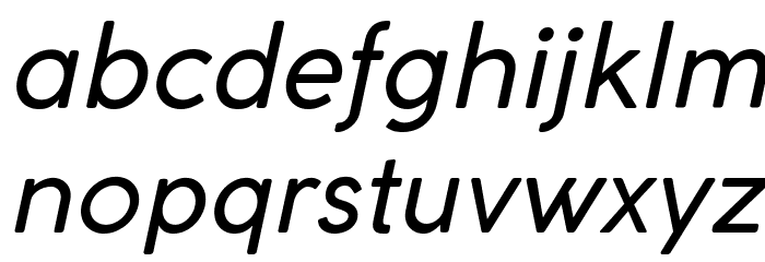 Coco Gothic Italic Font LOWERCASE