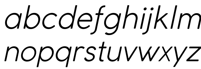 Coco Gothic Light Italic Font LOWERCASE