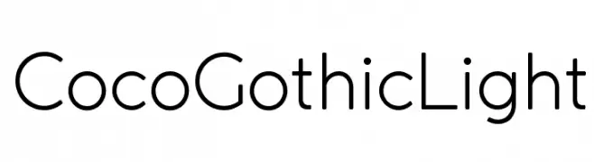 Coco Gothic Light  Fuentes Gratis Descargar