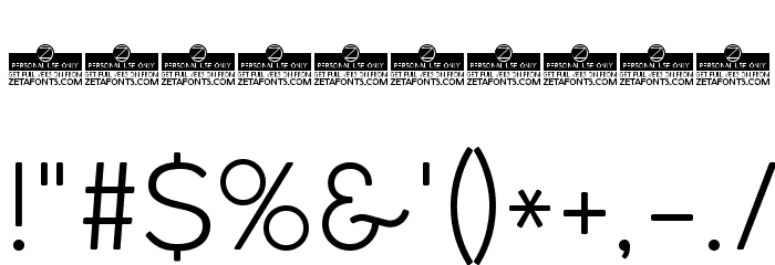 Coco Gothic Light Font OTHER CHARS