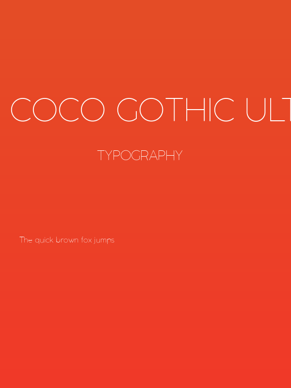 Coco Gothic UltraLight Poster