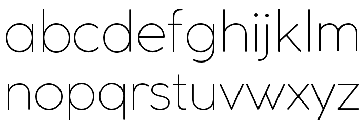 Coco Gothic UltraLight Font LOWERCASE