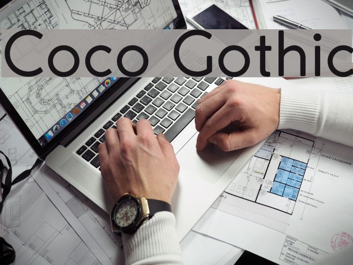 Coco Gothic Font examples