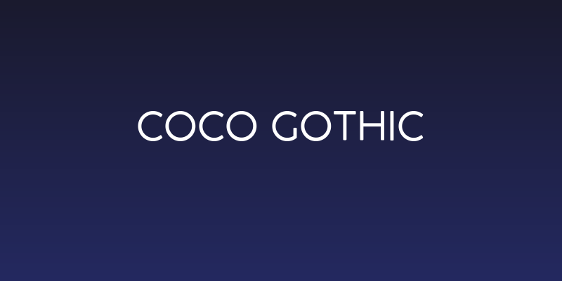 Coco Gothic Social Header