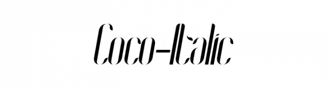 Coco-Italic  Frei Schriftart Herunterladen