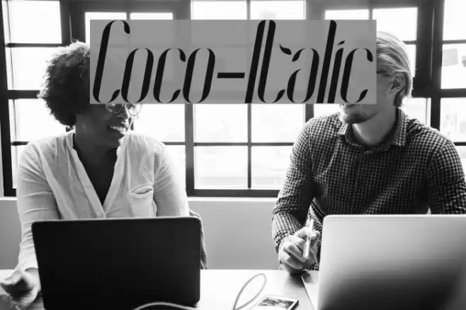 Coco-Italic Font examples