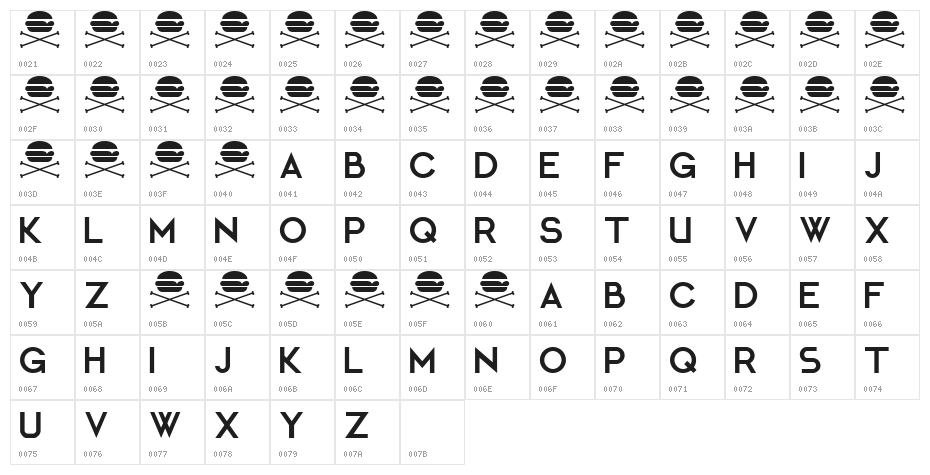 Coco Puff Regular Character Map