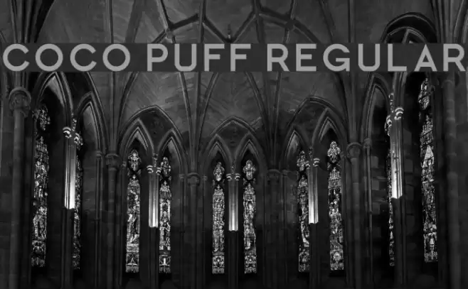 Coco Puff Regular Font examples