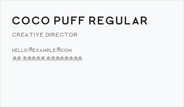 Coco Puff Regular Business Card