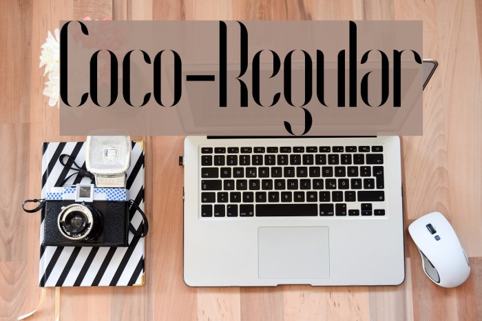 Coco-Regular Font examples