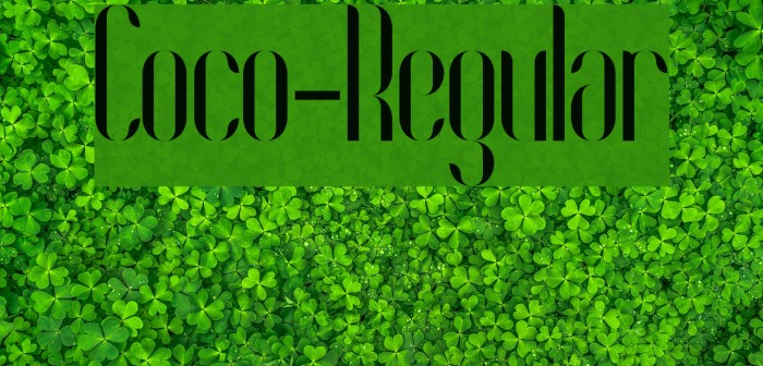 Coco-Regular Font examples