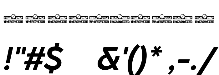 CocoSharp Trial Bold Italic Font OTHER CHARS