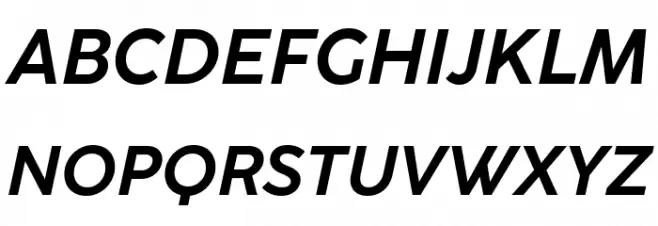 CocoSharp Trial Bold Italic Font UPPERCASE