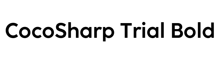 CocoSharp Trial Bold  Fuentes Gratis Descargar