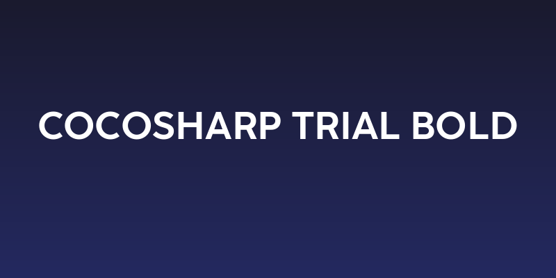 CocoSharp Trial Bold Social Header