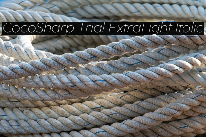 CocoSharp Trial ExtraLight Italic Example 3