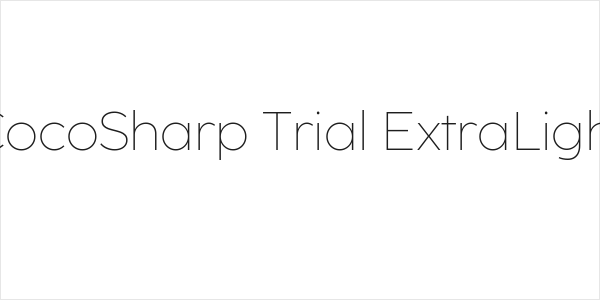 CocoSharp Trial ExtraLight Logo