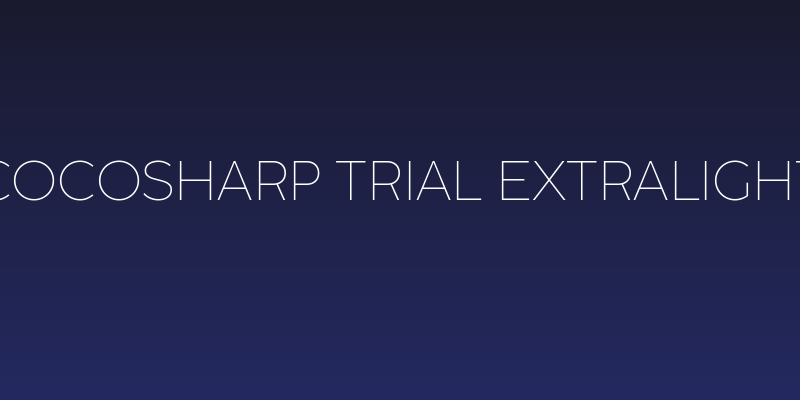 CocoSharp Trial ExtraLight Social Header
