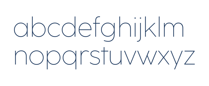CocoSharp Trial ExtraLight Lowercase