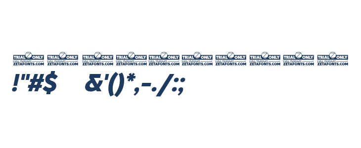 CocoSharp Trial Extrabold Italic Other Characters